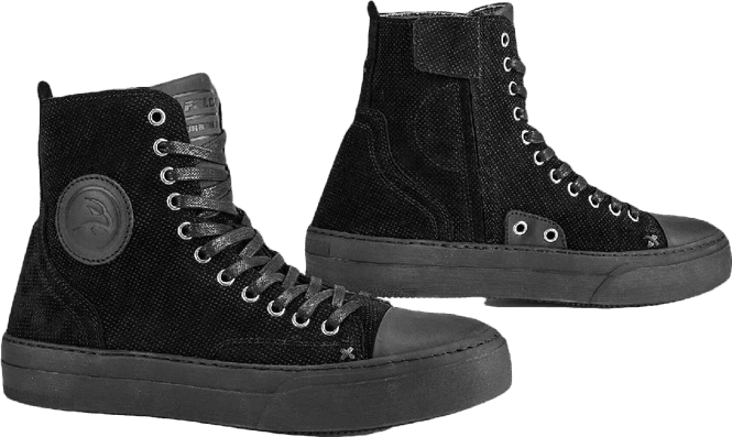 Hovedbilde Falco 881 MC-Sko Lennox Dame Svart MC-sneakers med glidelås