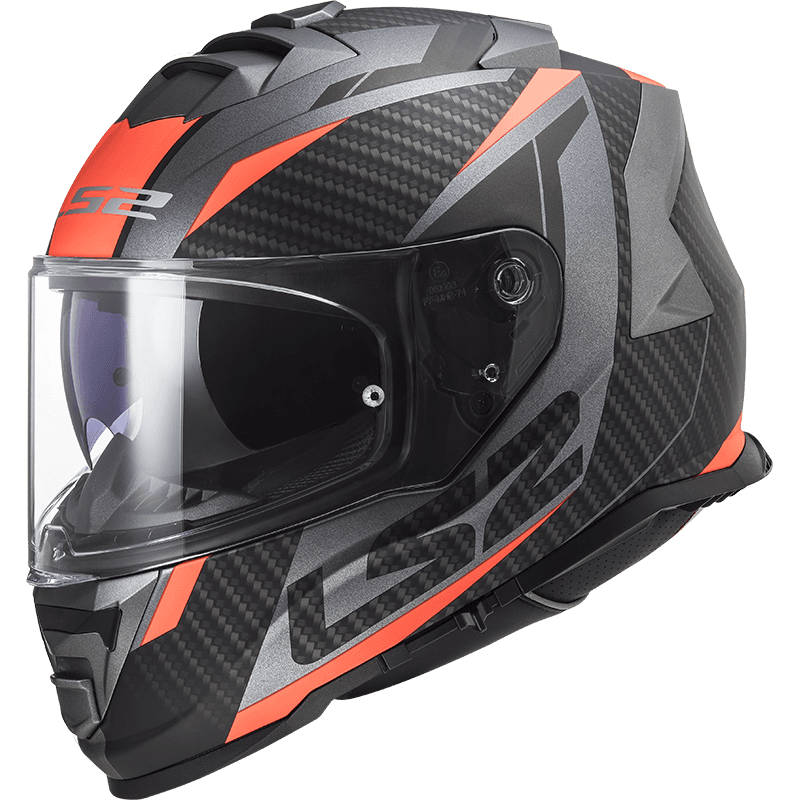 LS2 FF800 Storm Racer Svart/Oransje