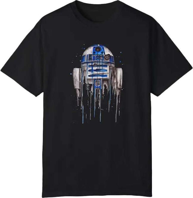 Hovedbilde Robot design T-skjorte, svart/hvit/blå