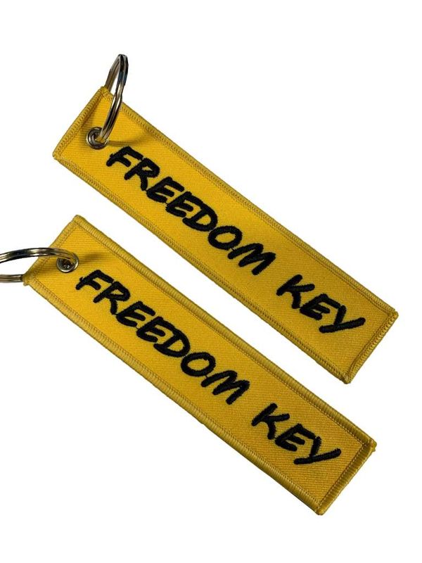 Nøkkelring Freedom key Gul