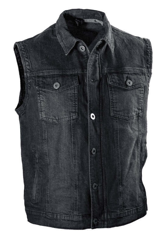 Bullfighter Denim Vest Svart