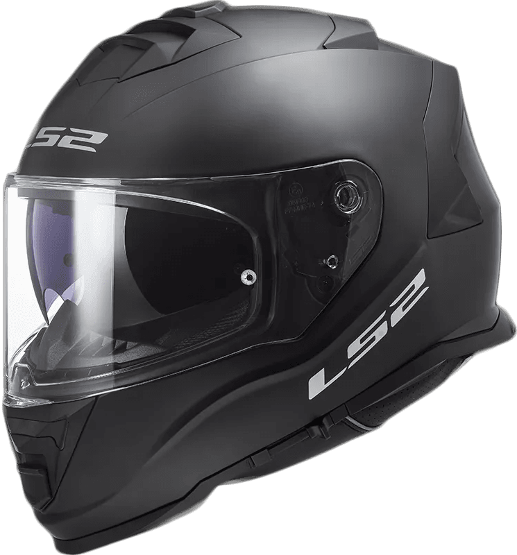 LS2 FF800 Storm Matt Svart helhjelm med solbrille