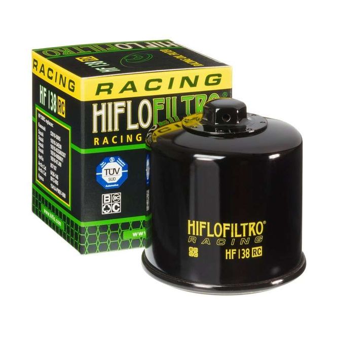 Hovedbilde HiFlo oljefilter HF138RC (Racing 17mm) for Suzuki, Aprilia, ArcticCat