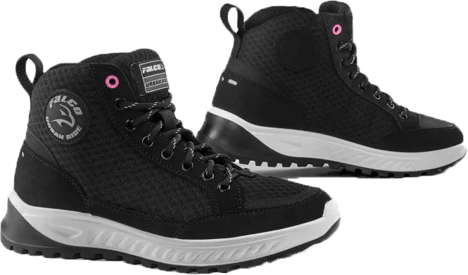 Hovedbilde Falco Airforce MC-Sko Dame Svart MC-sneaker svart/rosa