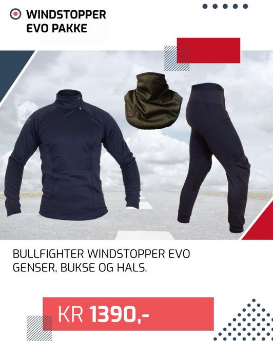 Hovedbilde Windstopper EVO pakke