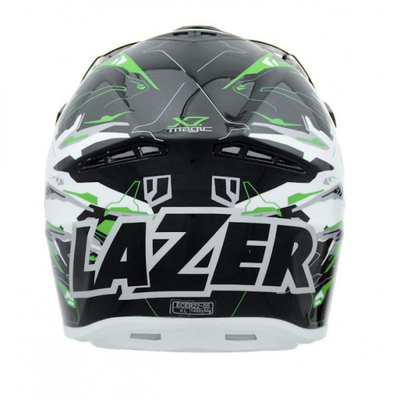 LZR X7 Magic Croosshjelm i hvit/grønn