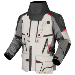 Hovedbilde LS2 Apollo MC-Jakke Lys Gr&aring;/R&oslash;d/Svart AAA 3L-21k mm