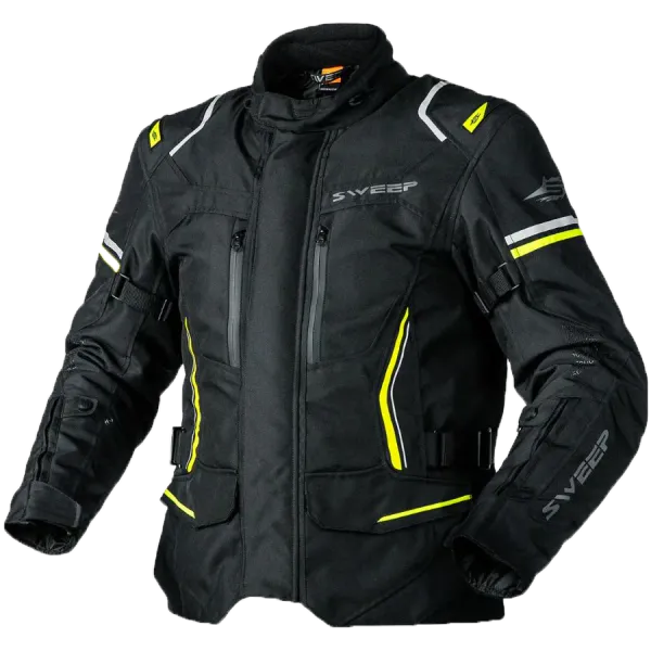 Sweep Outback MC-Jakke Svart/Gul