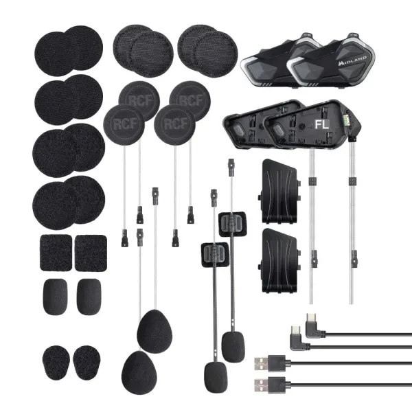 Midland BTR1 Twinpack UNIVERSAL intercom med 40mm RCF speakers