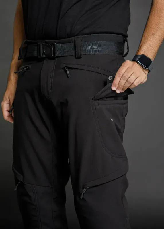 LS2 Douglas MC-Bukse Svart i 3-lags Softshell