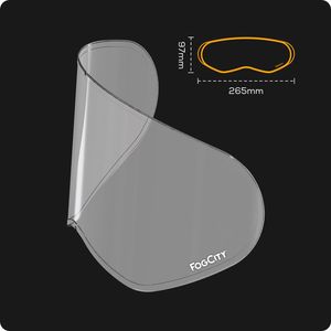 Hovedbilde Pinlock med limkant FOGCITY Easy Universal antidugg l&oslash;sning Enduro