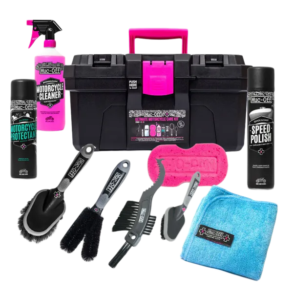 Muc-Off Ultimate Motorcycle care kit -Pakkepris p&aring; vaskemidler