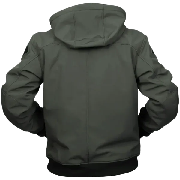 Bullfighter Ghost Softshell MC-Jakke m&oslash;rk Gr&aring; med AA-skli, skulder og albu -beskyttelse 