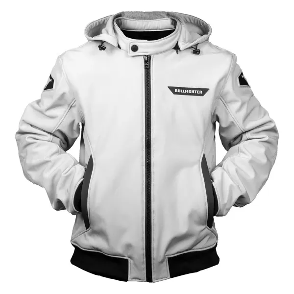 Bullfighter Ghost Softshell MC-Jakke Lys Gr&aring; med AA-skli, skulder og albu -beskyttelse 