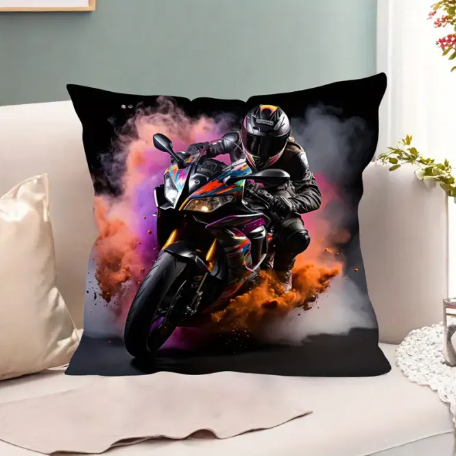 Hovedbilde MC putetrekk sportsbike multicolor 45x45cm