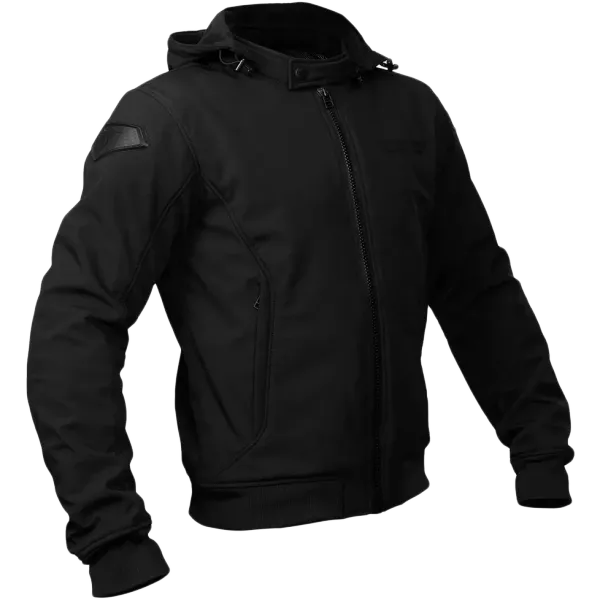 Bullfighter Ghost Softshell MC-Jakke Svart med AA-skli, skulder og albu -beskyttelse 