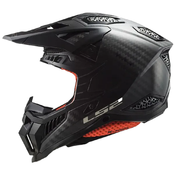 LS2 MX703 MX-hjelm X-FORCE Phantom Carbon Blank/Gloss Carbon MX hjelm, 1150gram