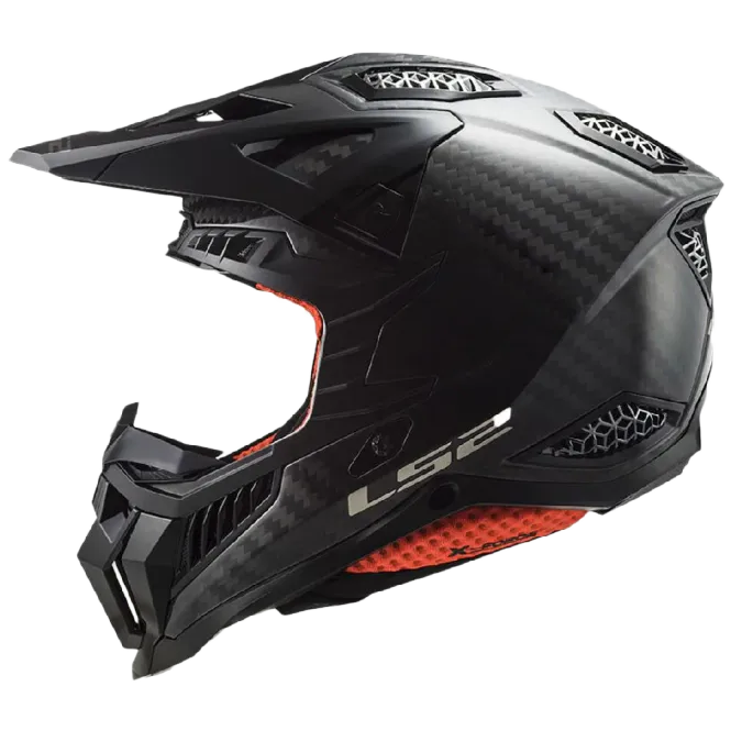 Hovedbilde LS2 MX703 MX-hjelm X-FORCE Phantom Carbon Blank/Gloss Carbon MX ...